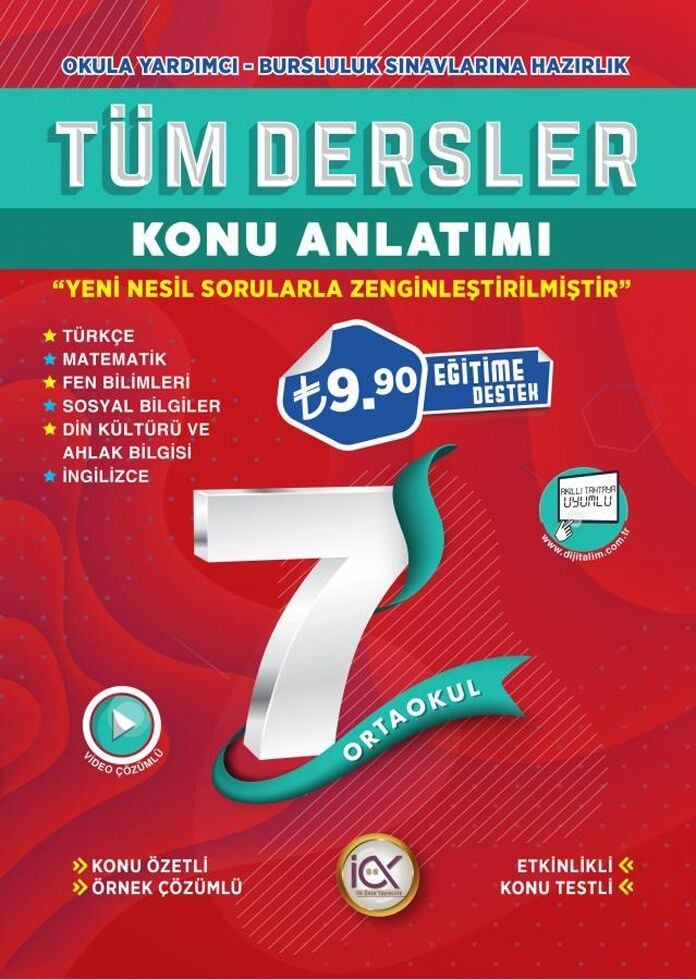 İlk Önce Yayıncılık 7. Sınıf Tüm Dersler Konu Anlatımı 9,90 TL En Düşük