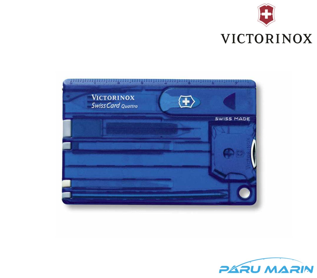 Victorinox 0.7222.T2 Swiss Card Quattro Mavi