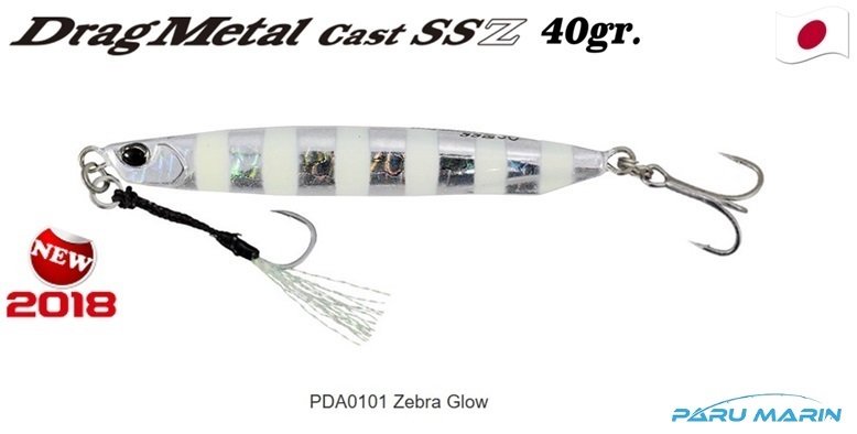 Duo Drag Metal SSZ Jig 40gr. PJA0101 / Zebra Glow