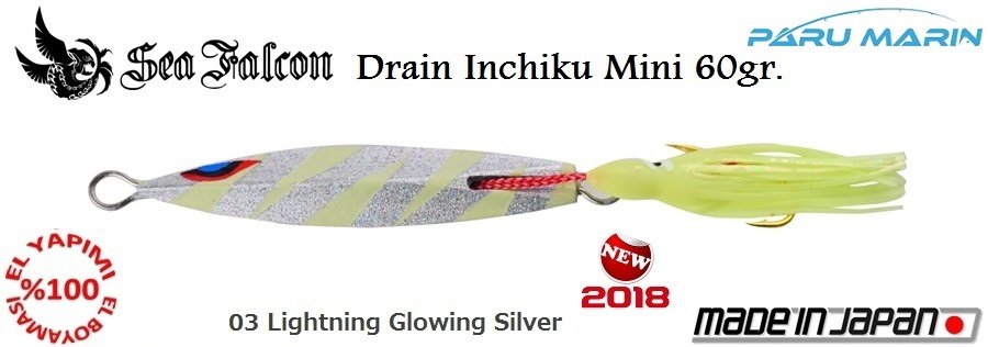 Sea Falcon Drain Inchiku Mini 60gr. 03 Yellow Octopus