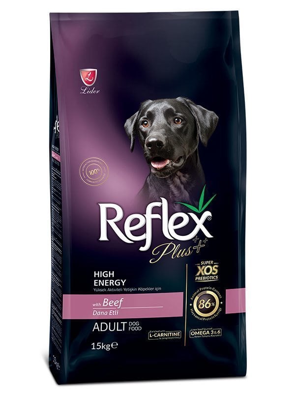 Reflex Plus Yüksek Aktiviteli Dana Etli Yetişkin Köpek Maması 15 Kg