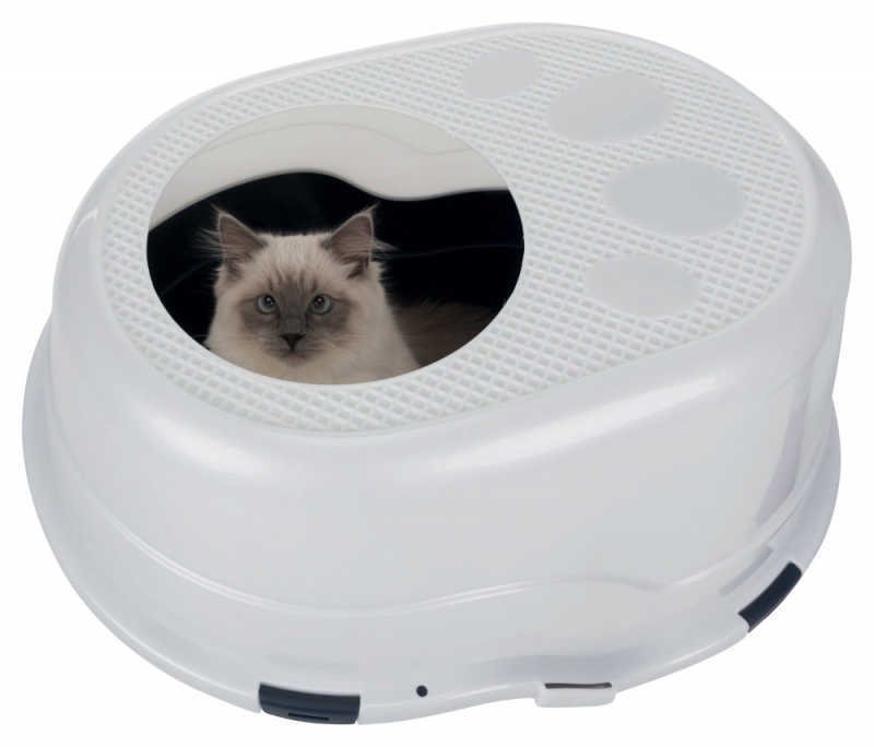 Trixie Kedi Kapalı Tuvalet Kabı, 63×42×49cm Gri Harika Patiler