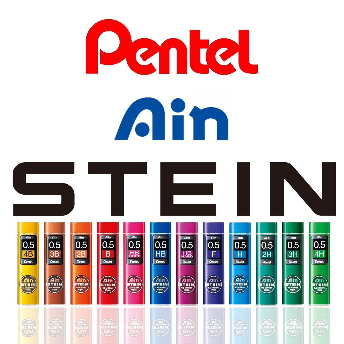 Pentel Ain Stein Kalem Ucu Hi-Polymer 0,5mm 4B 40 Adetlik Tüp - 40,00 ...