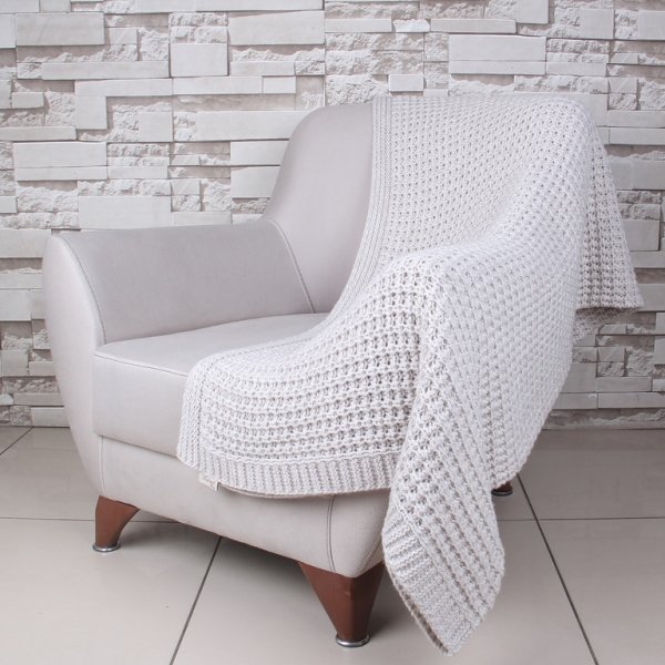 Lambswool Örgü Koltuk Şalı / Throw