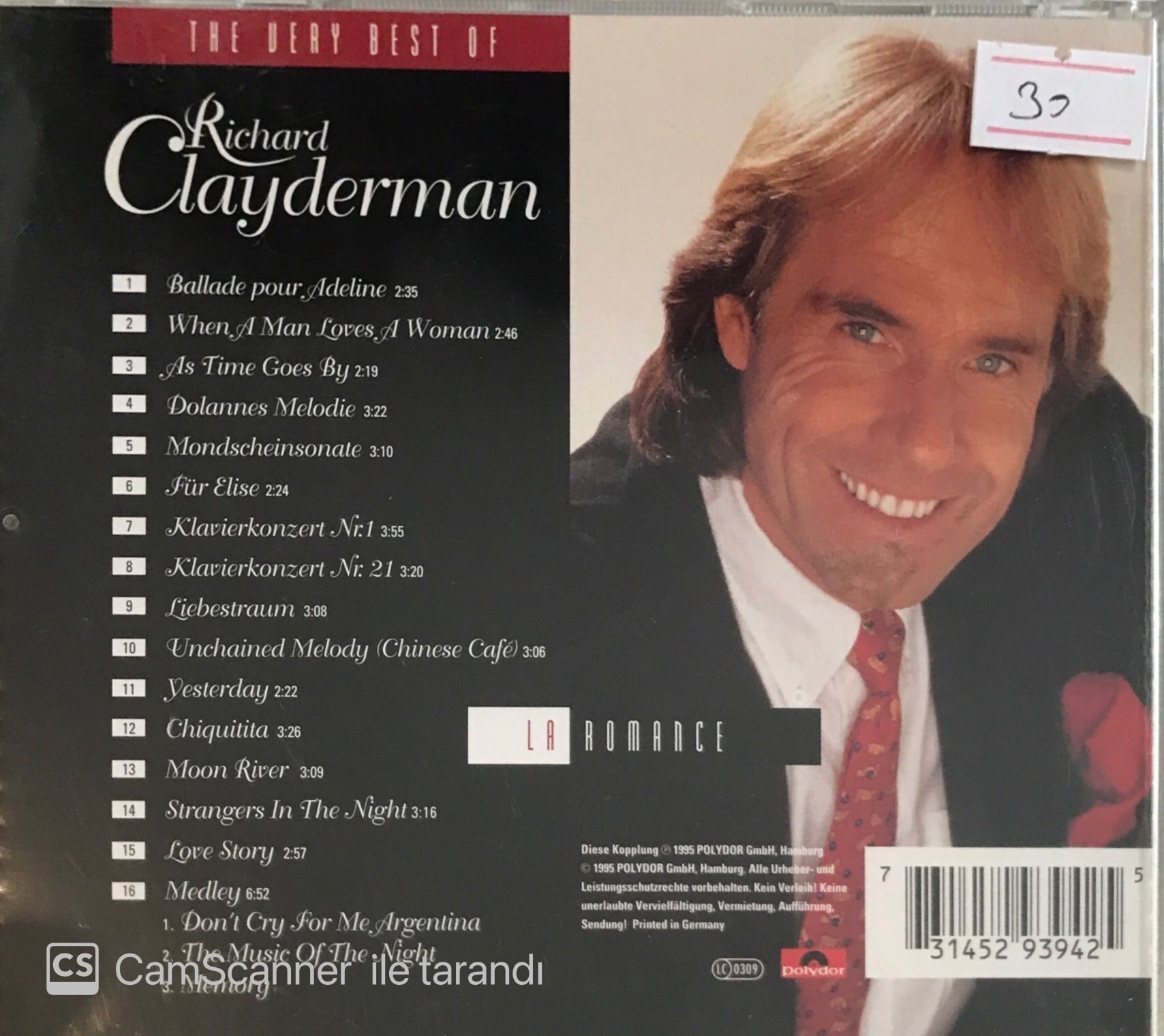 The Very Best Of Richard Clayderman CD Plak Satın Al