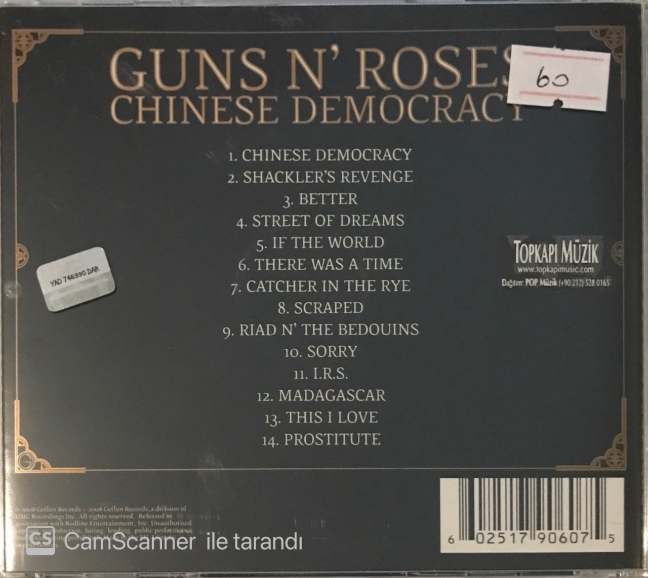 Guns N Roses Chinese Democracy Cd Plak Satın Al 6620