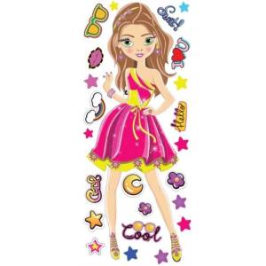 Cool Barbie Kabartmali Sticker Hediyelik Sticker Cesitleri