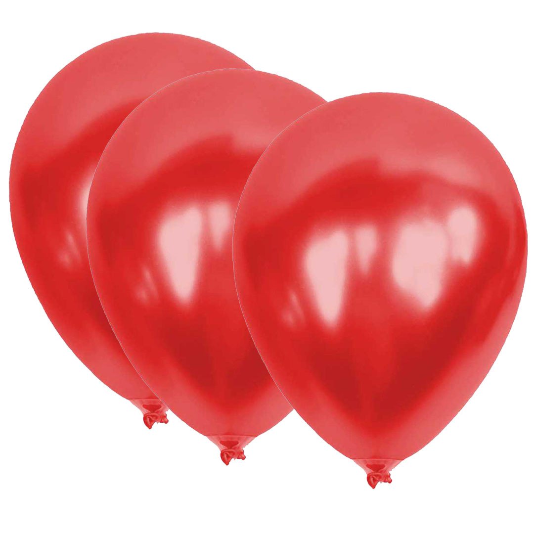 Metalik Uçan Balon Kırmızı Parlak Metalik Balon