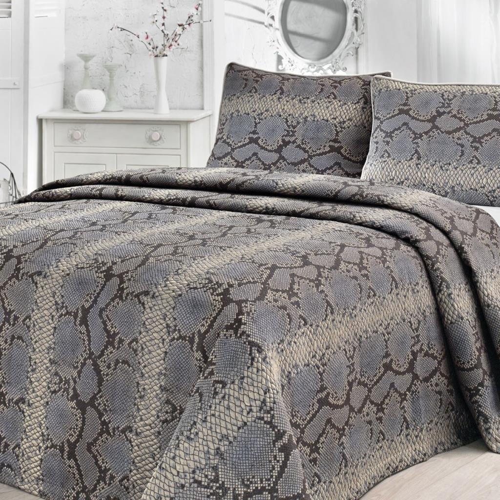 ARYILDIZ HOME SNAKE INDIGO YATAK ÖRTÜSÜ