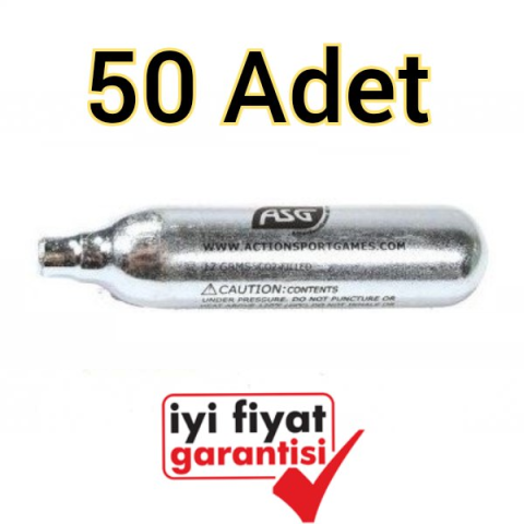 ASG 12 Gram Co2 Havalı Tabanca Tüpü - 50 Adet