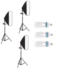 Fancier Sürekli Işık Seti 150w 50x70 Softbox -3'lü Set