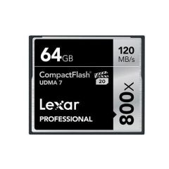 Lexar 64GB 800X 120MB/s Profesyonel CF Hafıza Kartı