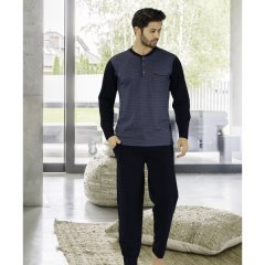Uzun Kollu Erkek Pijama Takimi 3177 Coraptoptancisi Com