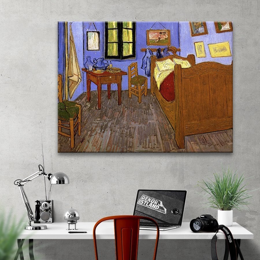 Van Gogh Arles�teki Yatak Odası Kanvas Tablo