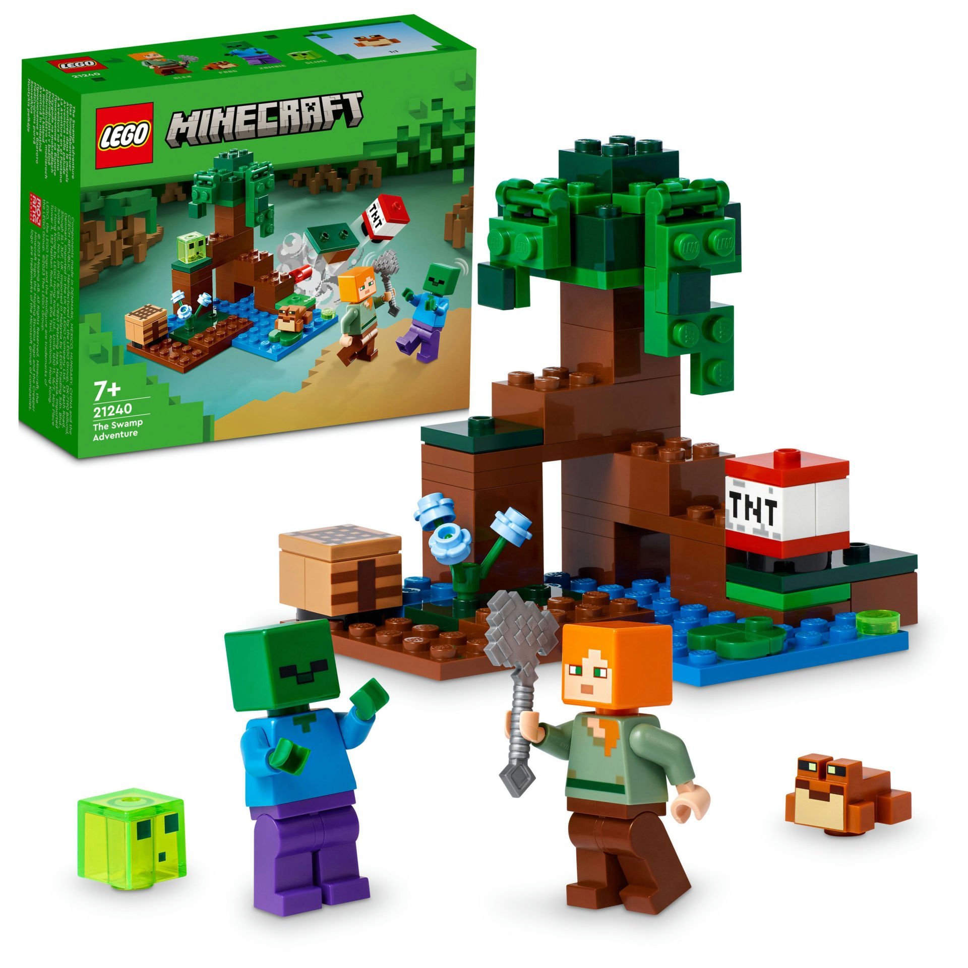 LEGO® Minecraft® Bataklık Macerası 21240 Yapım Oyuncağı Seti (65 Parça)