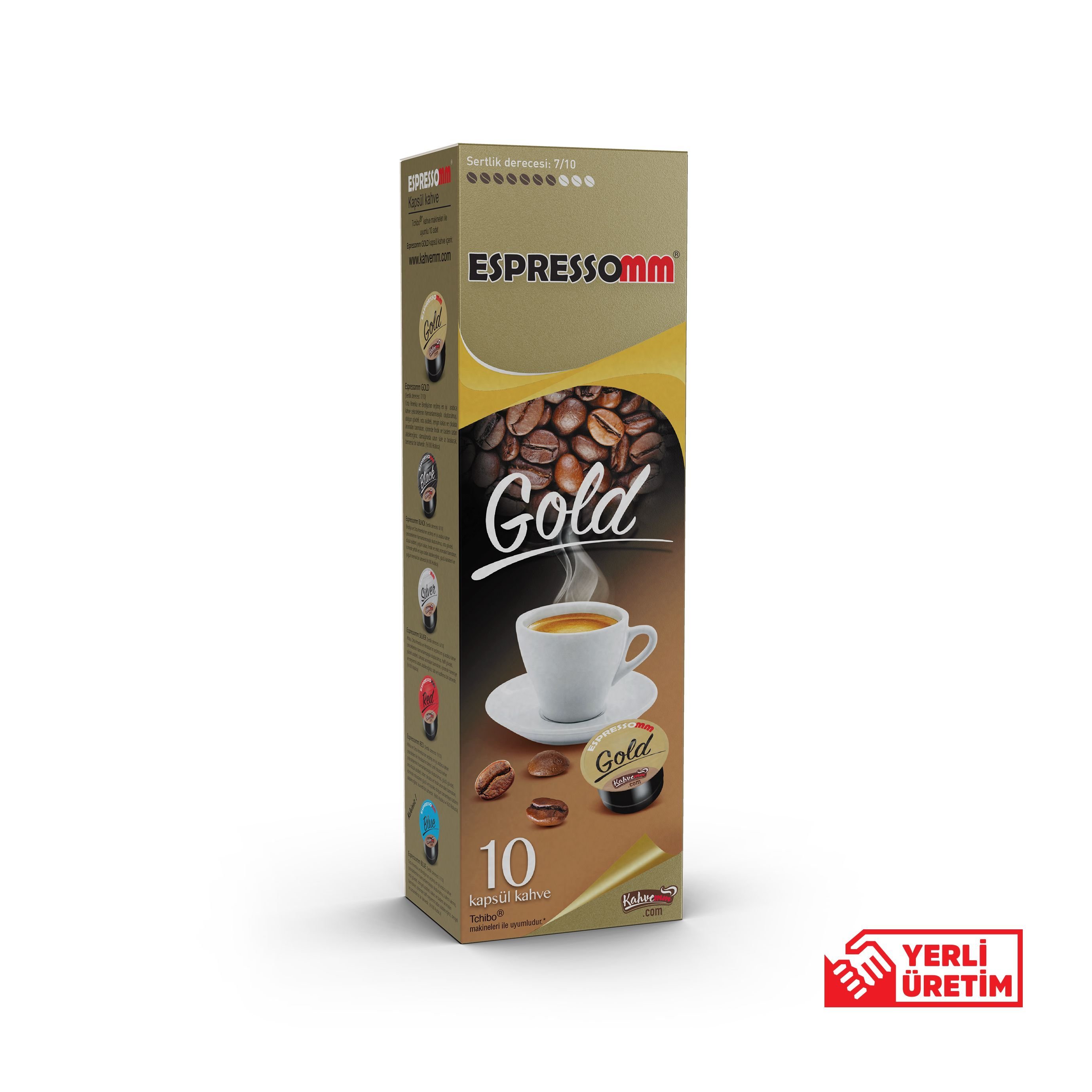 ESPRESSOMM® GOLD KAPSÜL KAHVE TCHİBO® UYUMLU*