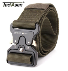 Tacvasen Yeşil Cobra Buckle Esnek Kemer