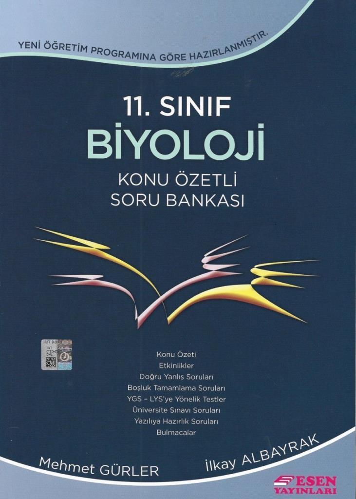 11 Sinif Biyoloji Konu Ozetli Soru Bankasi Esen Yayinlari Esen