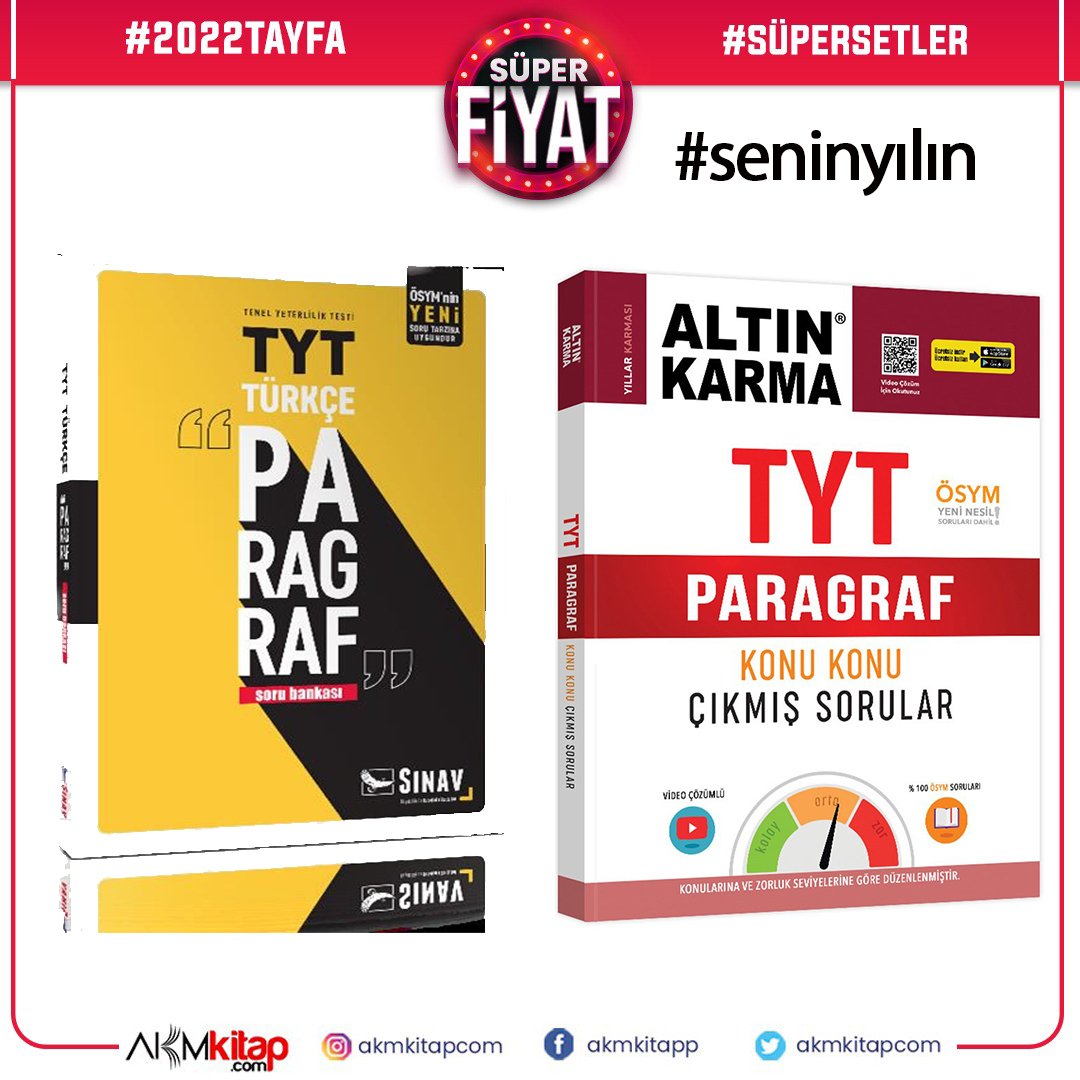 sinav yayinlari paragraf soru bankasi ve altin karma paragraf konu konu cikmis sorular 2 kitap set