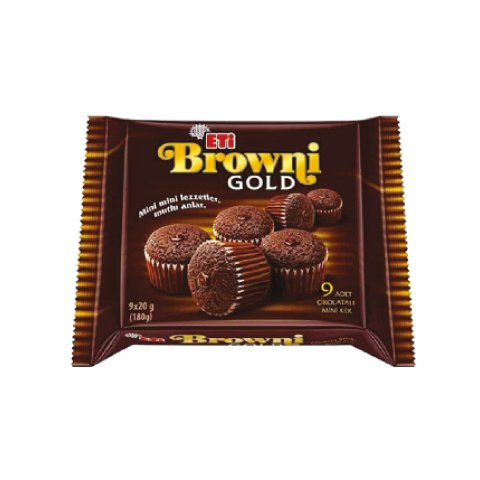 Eti Brownie Gold Mini Kek 9'Lu 180 Gr