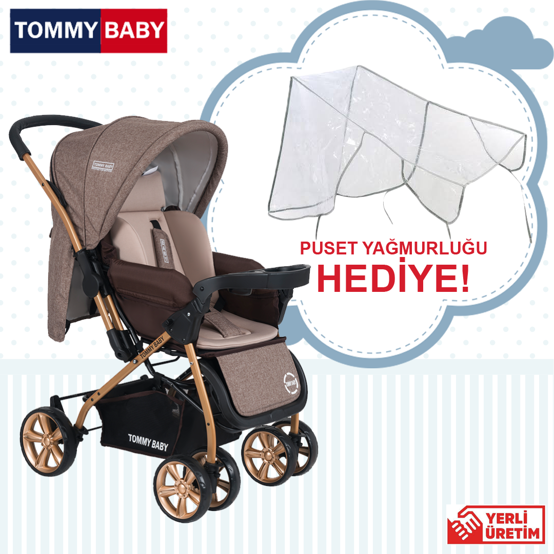 Tommybaby Tb 700 Gold Cift Yon Lux Puset Bebek Arabasi Tommy Baby