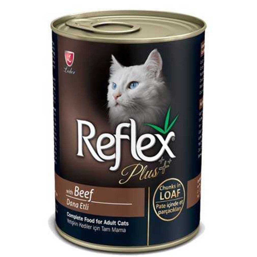 Reflex Plus Biftekli Et Parçacıklı Yetişkin Kedi Konservesi 400 Gr