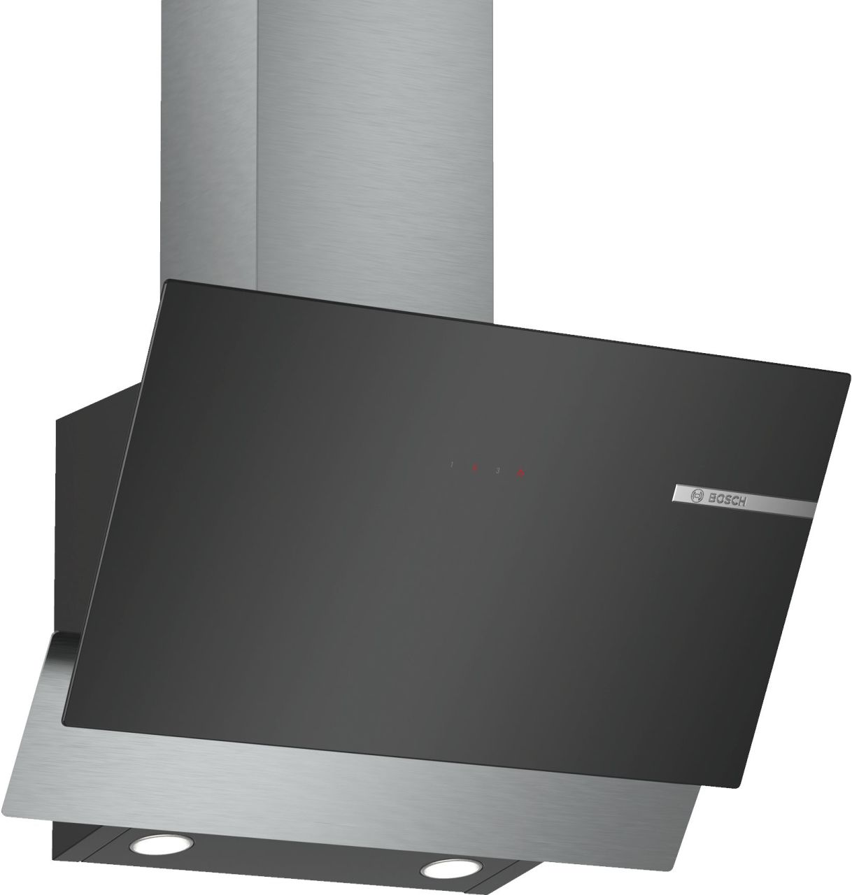 Bosch DWK65AD60R Siyah Duvar Tipi Cam Davlumbaz