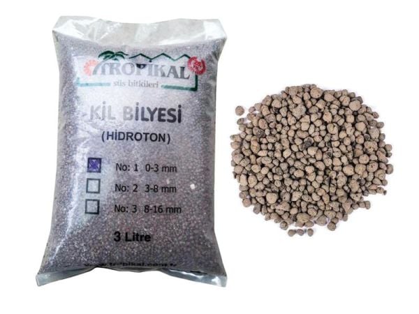 Kil Bilyesi 0-3 mm 3 litre Hidroponik Toprak