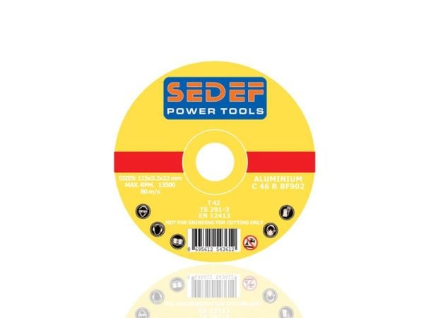 SEDEF Alüminyum Kesici Disk 115x6.0 mm