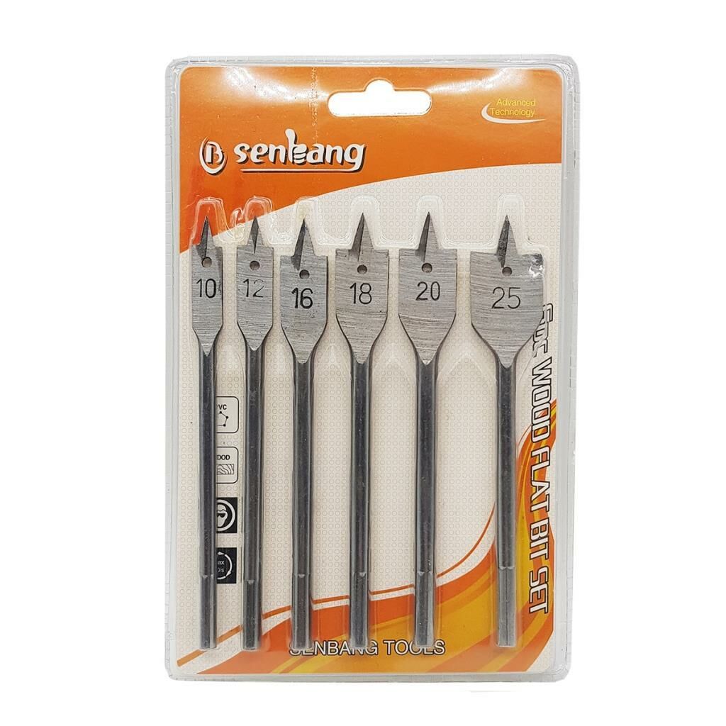 Ağaç Delici Kelebek Yaprak Matkap Uç Seti Ahşap 6 Parça Ağaç Delici Kelebek Yaprak Matkap Uç Seti Ahşap 6 Parça