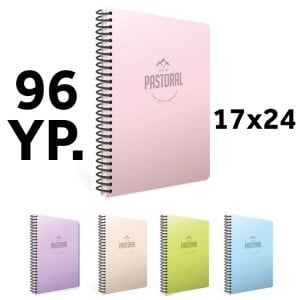 Gıpta Pastoral Defter Çizgisiz Spiralli Pp Kapak 17X24 96 Yaprak