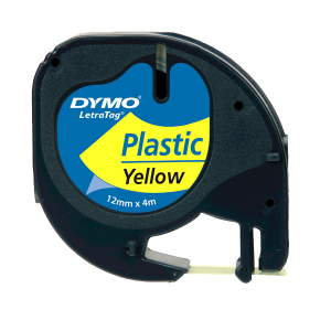 Dymo Letratag Şerit Plastik 12MMx4 MT Sarı