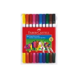 Faber Castell Çift Uçlu Keçeli Kalem 10 Renk