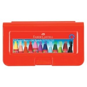 Faber Castell Altıgen Pastel Boya Plastik Kutu 12 Renk