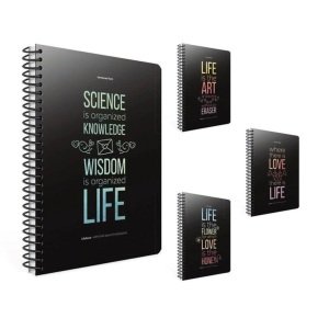 Gıpta Life Book Spiralli Karton Kapak 19x26 cm Kareli 100 yp