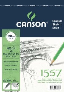 Canson 1557 Eskiz Defteri 120 gr A5 40 yp.