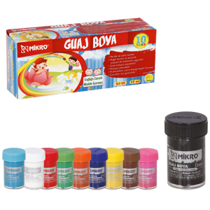 Mikro Guaj Boya Şişe 10 Renk 15 ml GJ-10