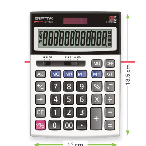 Gıpta Hesap Makinası Masa Üstü 12 Hane F3035