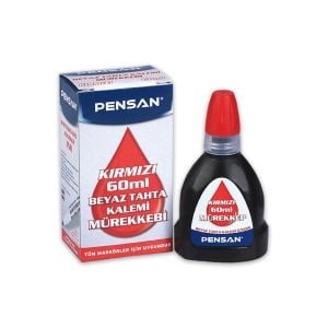 Pensan Tahta Kalem Mürekkebi 60 ml Kırmızı