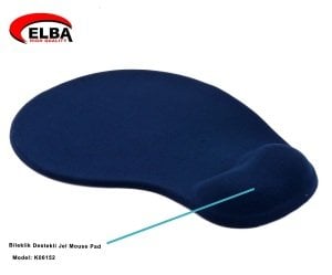 Elba K06152 Mavi Bileklikli Jel Mouse Pad