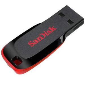 Sandisk 64GB Cruzer Blade 2.0 USB Flash Bellek