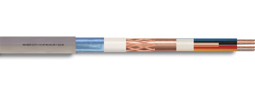 Reçber RG 59 U/6 PHY-PVC Cu/Cu 75 Ohm Fiziksel Köpüklü PVC Kılıflı Koaksiyel Kablo - 100 Metre Fiyatı