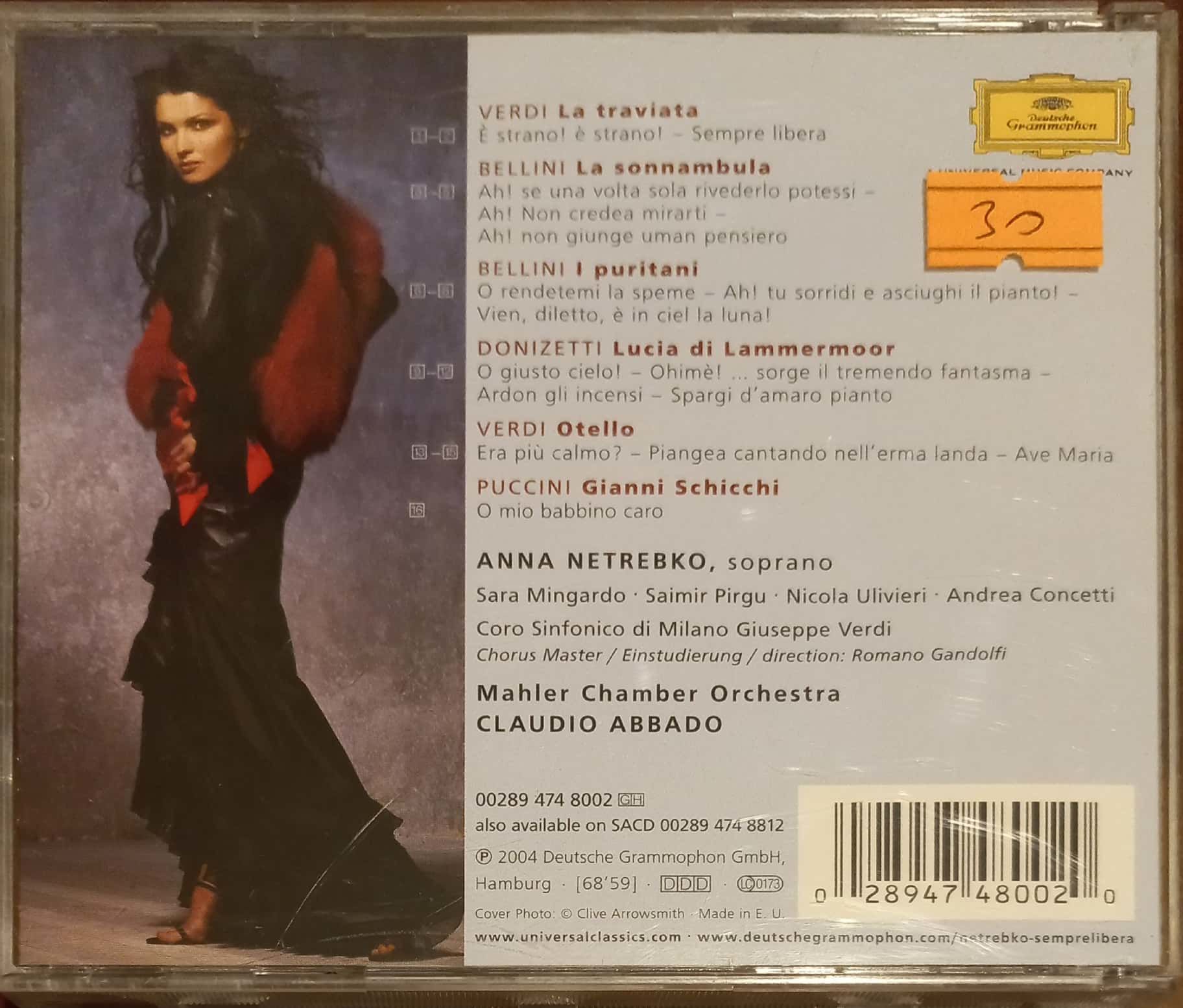 Anna Netrebko Sempre Libera CD