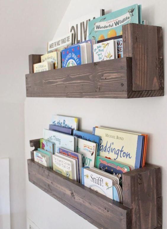 Dekoratif Retro Ahşap Ev Raf, Ahşap Dekoratif Montessori 2�li Duvar