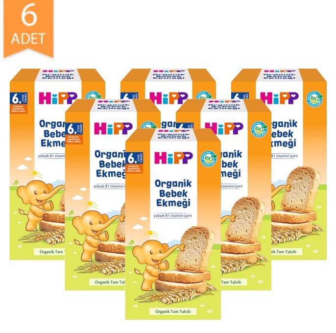 Hipp Organik Bebek Ekmeği B Vitaminli 100gr 6 Adet Visante