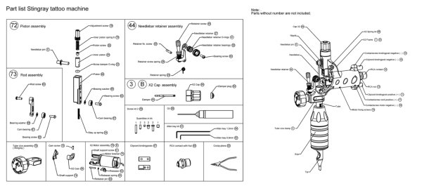 No. 73 - Rod Assembly (stingray) No. 73 - Rod Assembly (stingray)