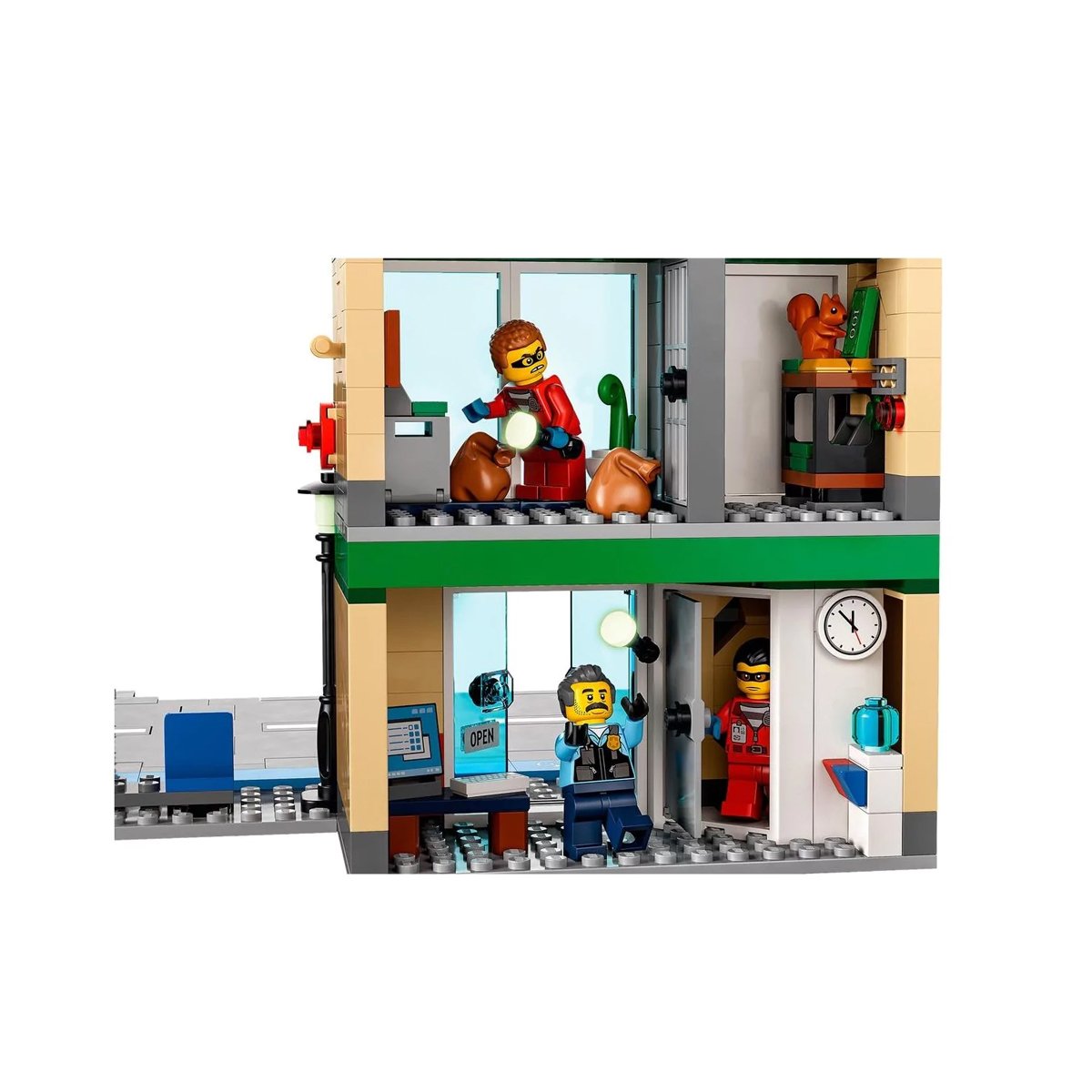 60317 LEGO® City - Bankada Polis Takibi, 915 parça, +7 yaş