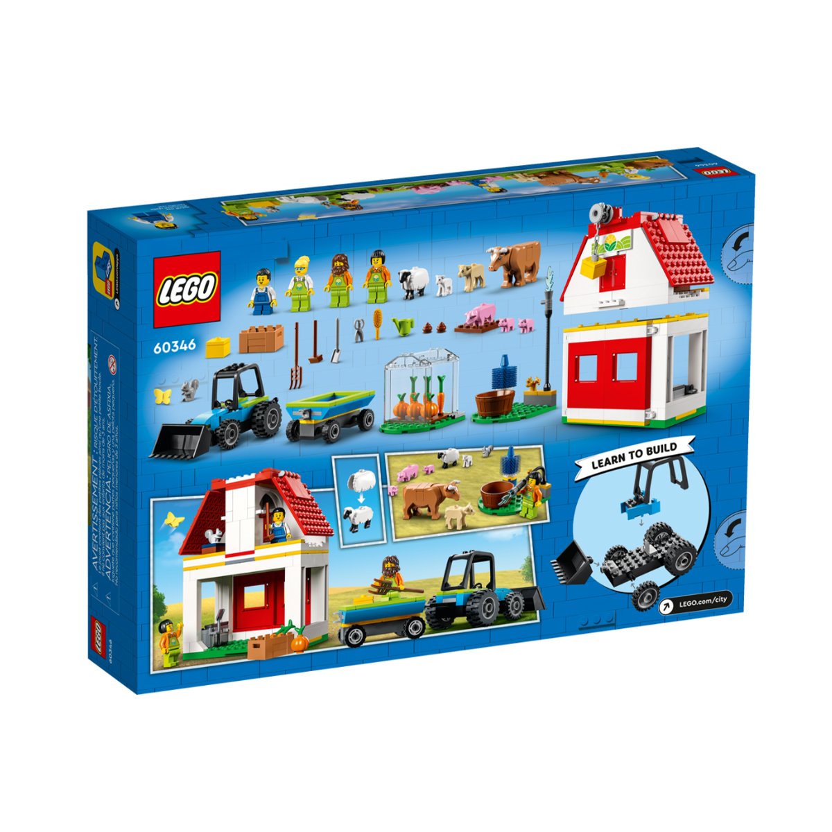 Lego City 60346 Ahır ve Çiftlik Hayvanları, 230 parça, +4 yaş