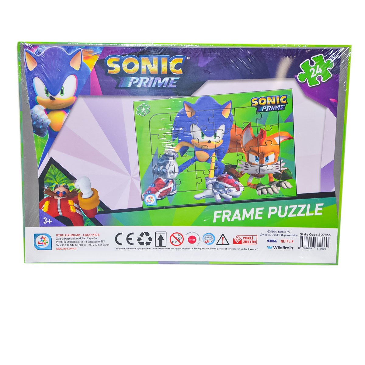 SO7866 Sonic 24 Parça Frame Puzzle 1 - Utku Oyuncak