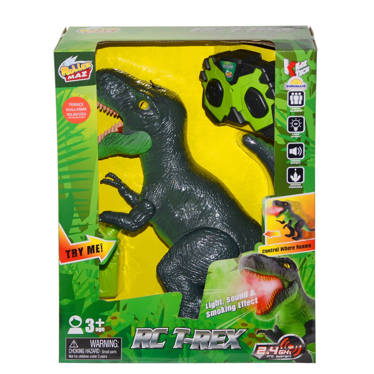 87412-87415 Kidztech Uzaktan Kumandalı Dinozor T-Rex